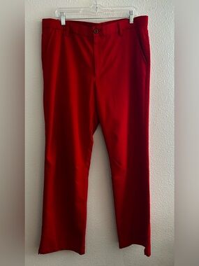 Izod Golf Slim Fit Red Pants